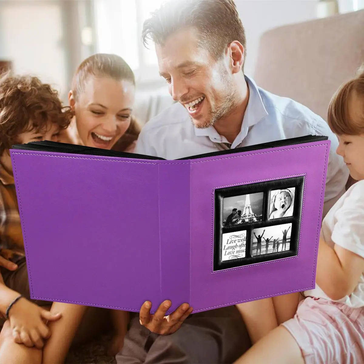 Ywlake Photo Album 4x6 1000 Pockets | Extra Large Capacity Family Wedding Album with Leather Cover - view 7