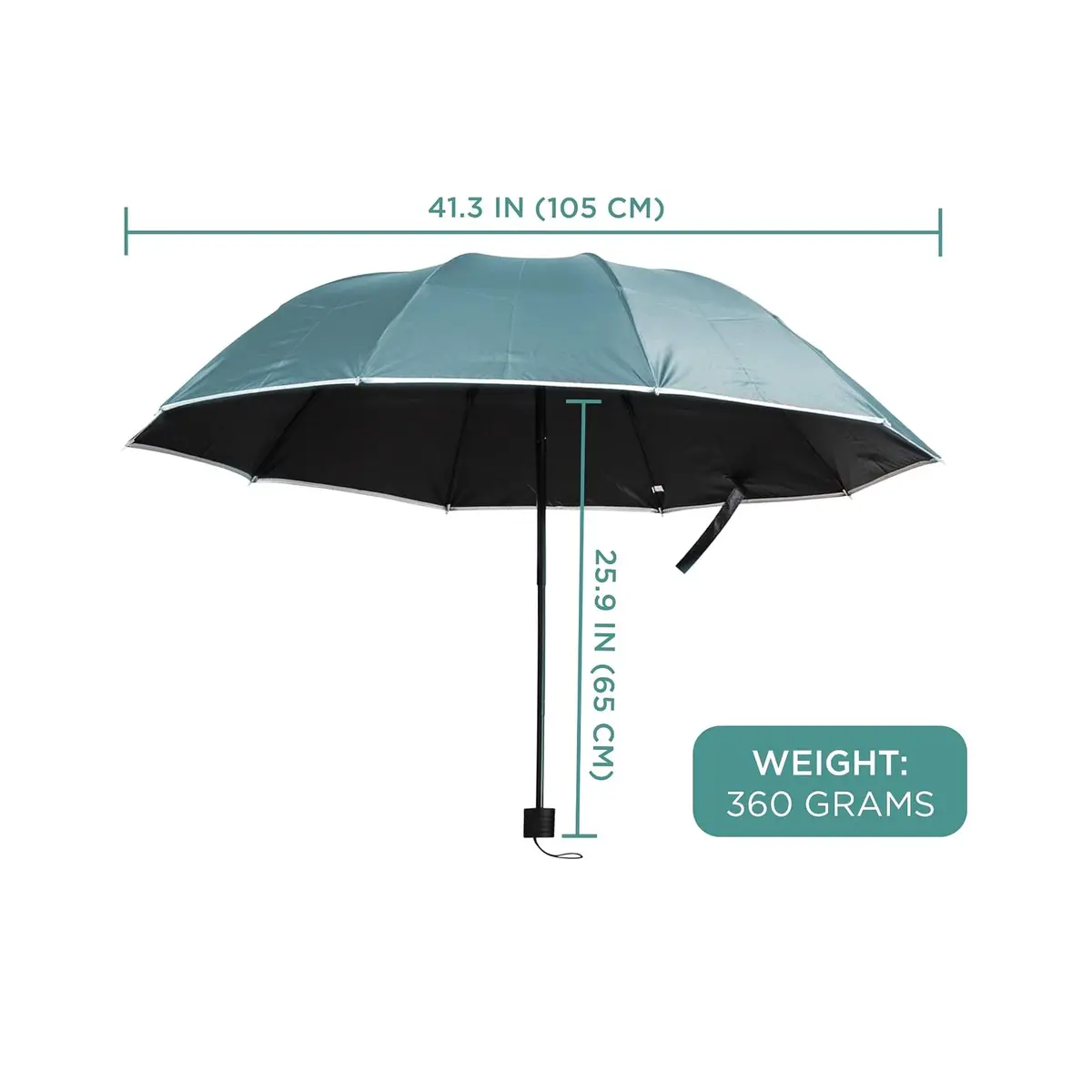 Primo Supply Wearable Hands-Free Umbrella 41 in (105 cm) | UV Sun & Rain Blocker for Outdoors - view 3