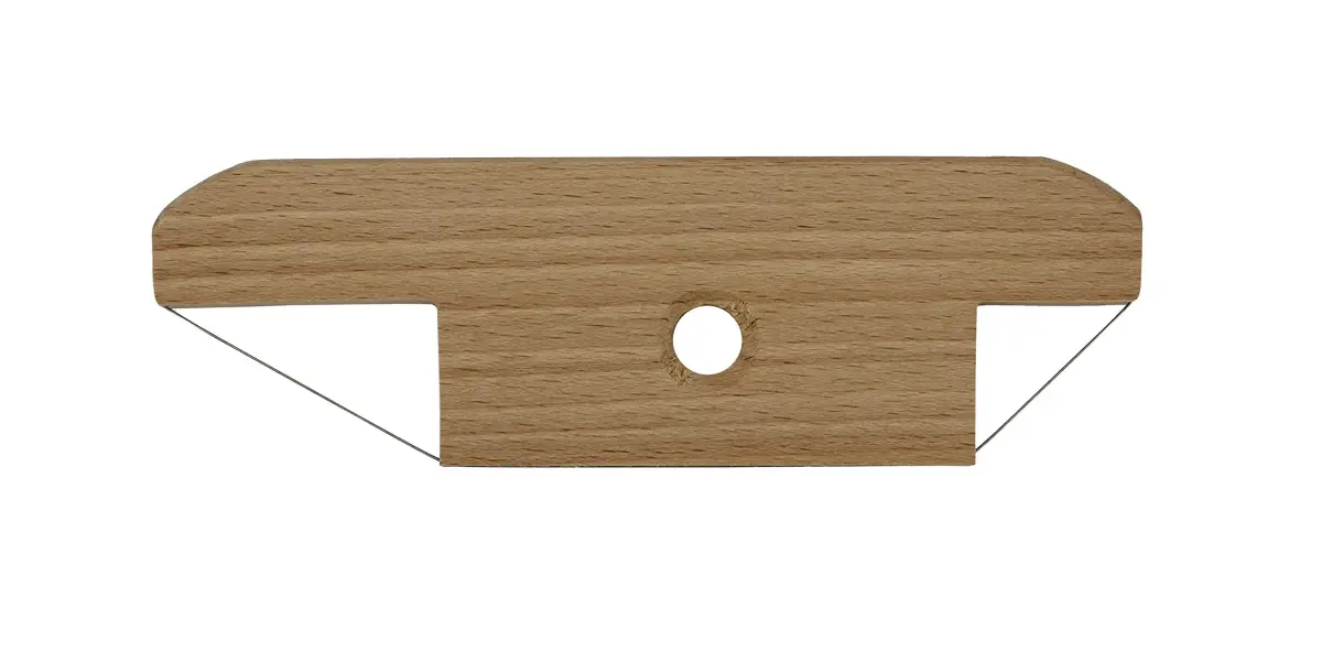 Creative Hobbies Wood and Wire Bevel Cutter Clay Trimming Tool 14.2 cm (5.75 Inches) | Precise 45/30/60 Degree Clay Cutting - main product image