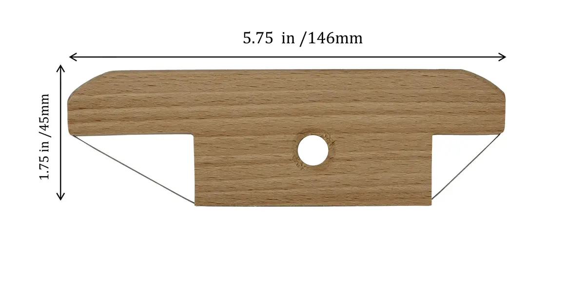 Creative Hobbies Wood and Wire Bevel Cutter Clay Trimming Tool 14.2 cm (5.75 Inches) | Precise 45/30/60 Degree Clay Cutting - view 4