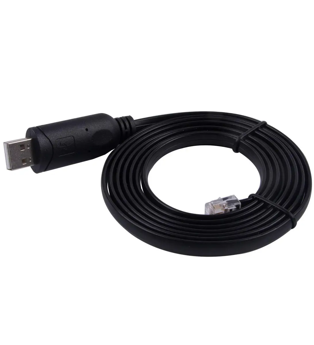 usangreen USB to RJ12 6P6C RS232 FTDI Serial Converter Cable 1.2m (3.94ft) | Genuine FTDI Chipset for APC UPS - main product image