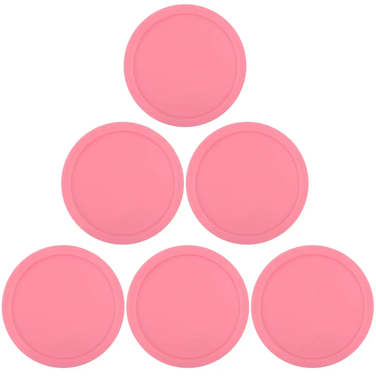 ONE250 Pink Air Hockey Pucks 3.2cm (1.25 inch) | 6 Pcs Value Pack - main product image