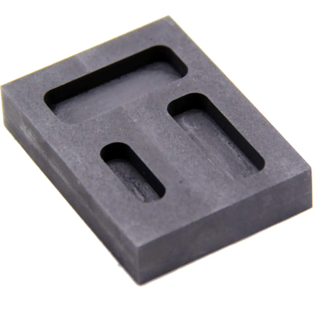 JIUDANI Silver Graphite Ingot Mold Crucible for Melting & Casting | High Purity Graphite, 57x42x11mm, 12-36g Capacity - main product image