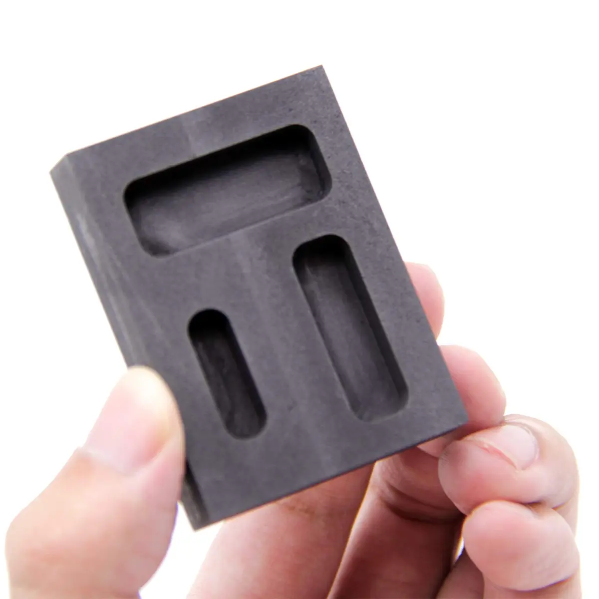 JIUDANI Silver Graphite Ingot Mold Crucible for Melting & Casting | High Purity Graphite, 57x42x11mm, 12-36g Capacity - view 6
