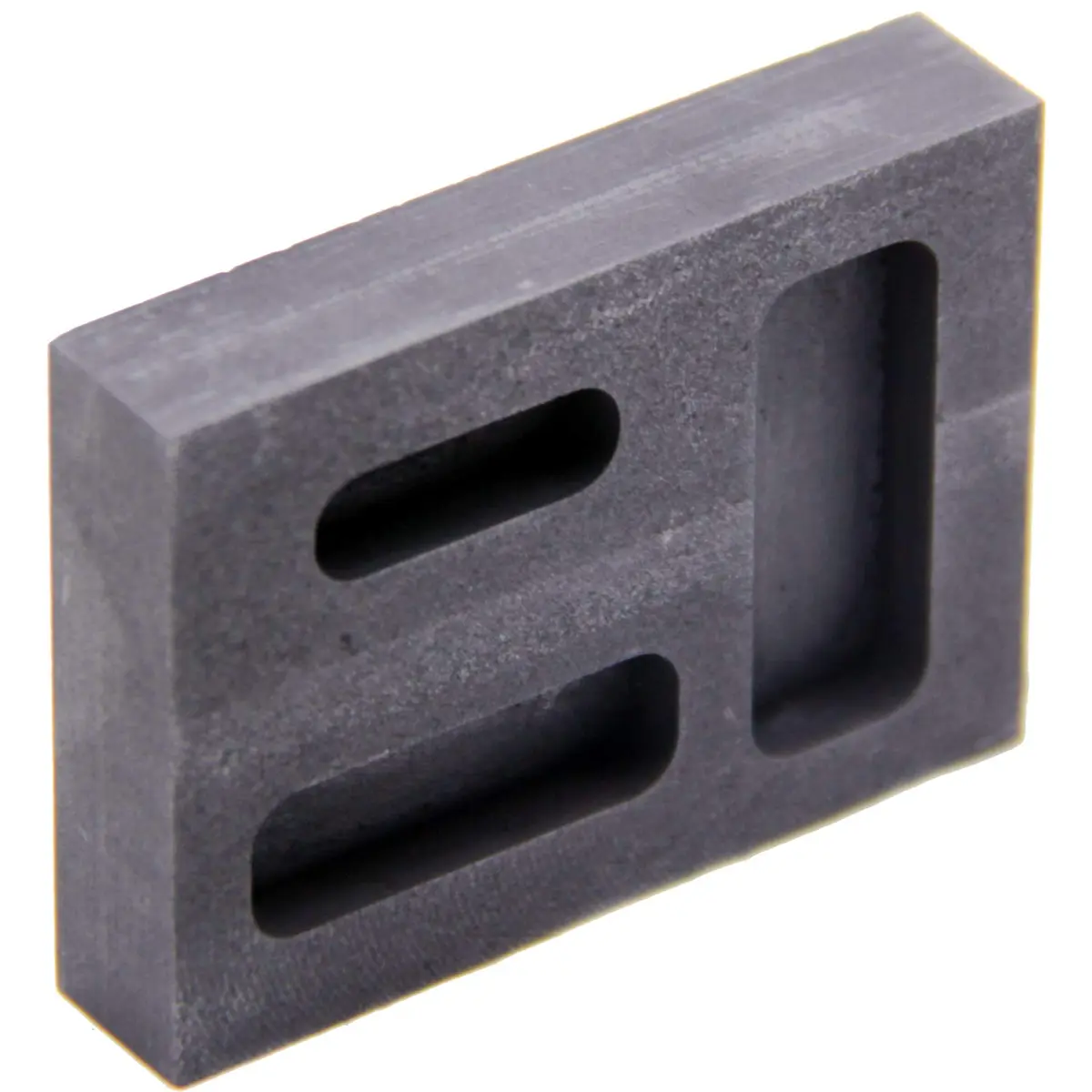 JIUDANI Silver Graphite Ingot Mold Crucible for Melting & Casting | High Purity Graphite, 57x42x11mm, 12-36g Capacity - view 2