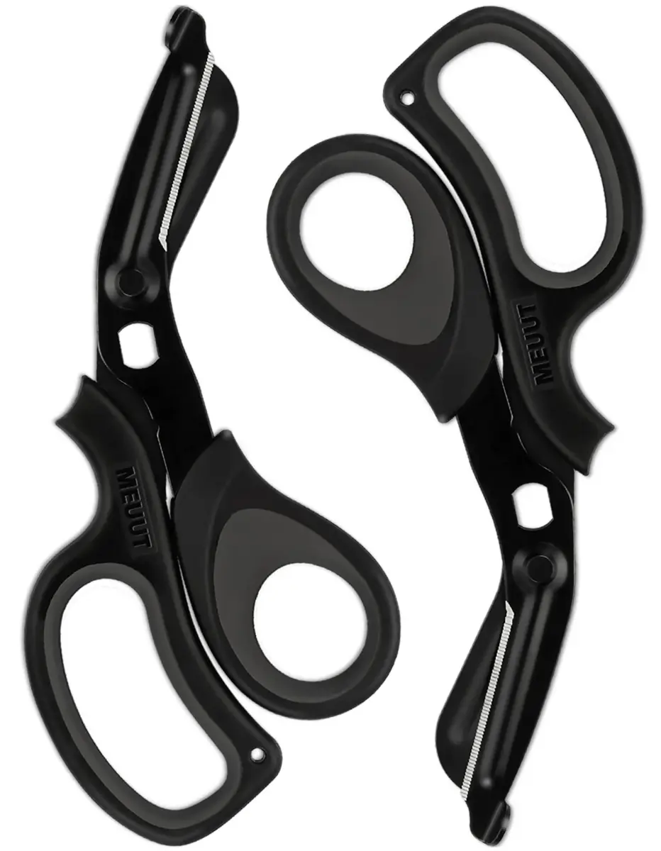 MEUUT 8-Inch Medical Trauma Shears (2-Pack) | Surgical Grade Stainless Steel EMT Scissors for Left & Right Hand - main product image
