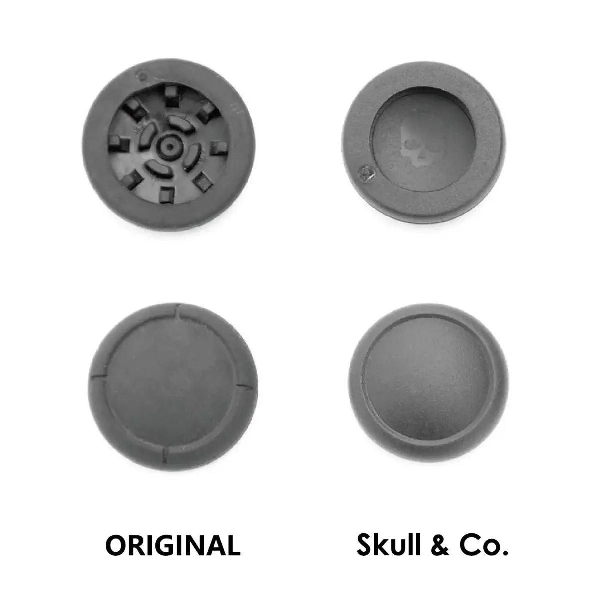 Skull & Co. Replacement Joystick Covers for Nintendo Switch & Lite (6-Pack Black) | Easy Install Repair Parts - view 3