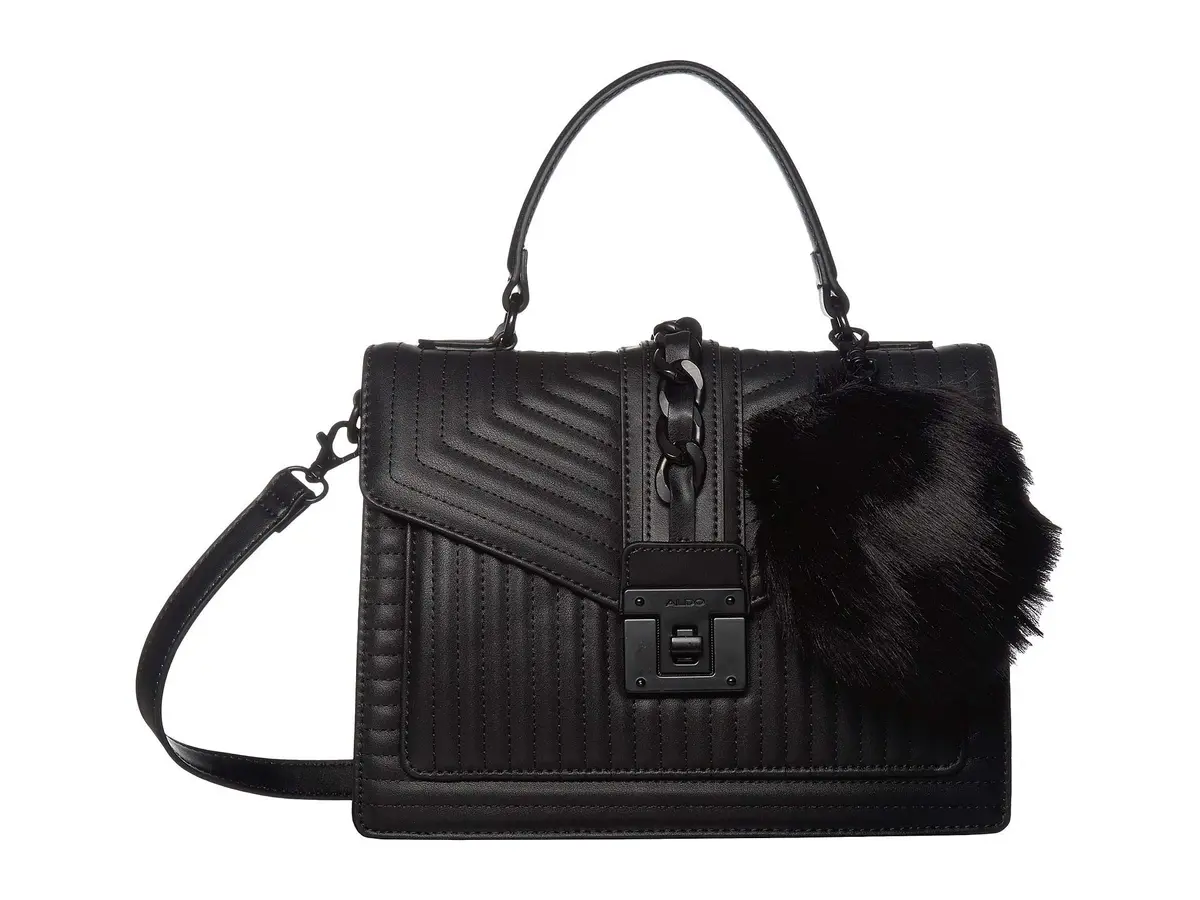 ALDO Jerilini Top Handle Bag Black Medium | Stylish Everyday Handbag for Women - main product image