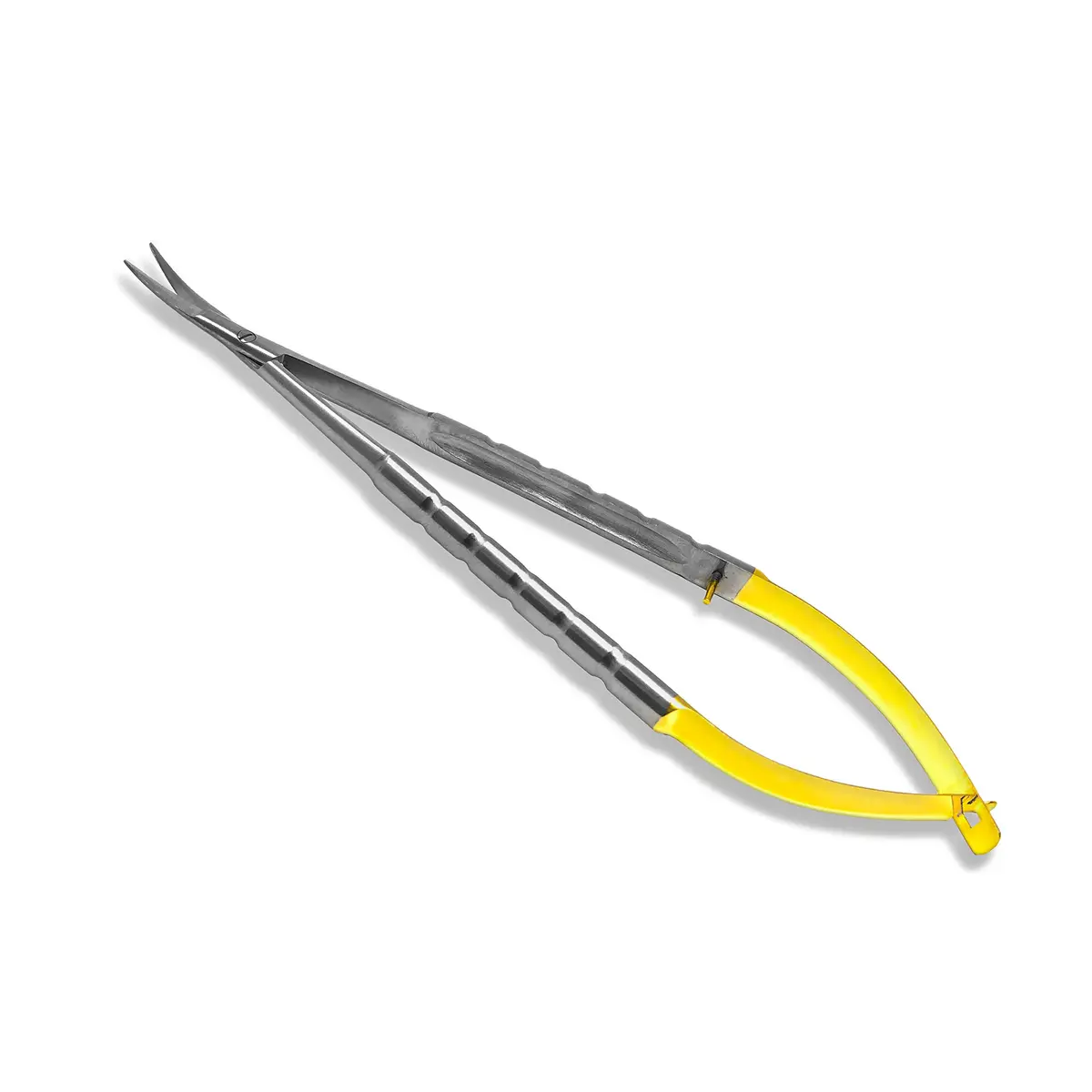 Cynamed TC Castroviejo Micro Scissor with Tungsten Carbide Inserts and Gold Ends - Premium Grade Instrument 13.97 cm (5.5 in.) Curved Blades - view 5