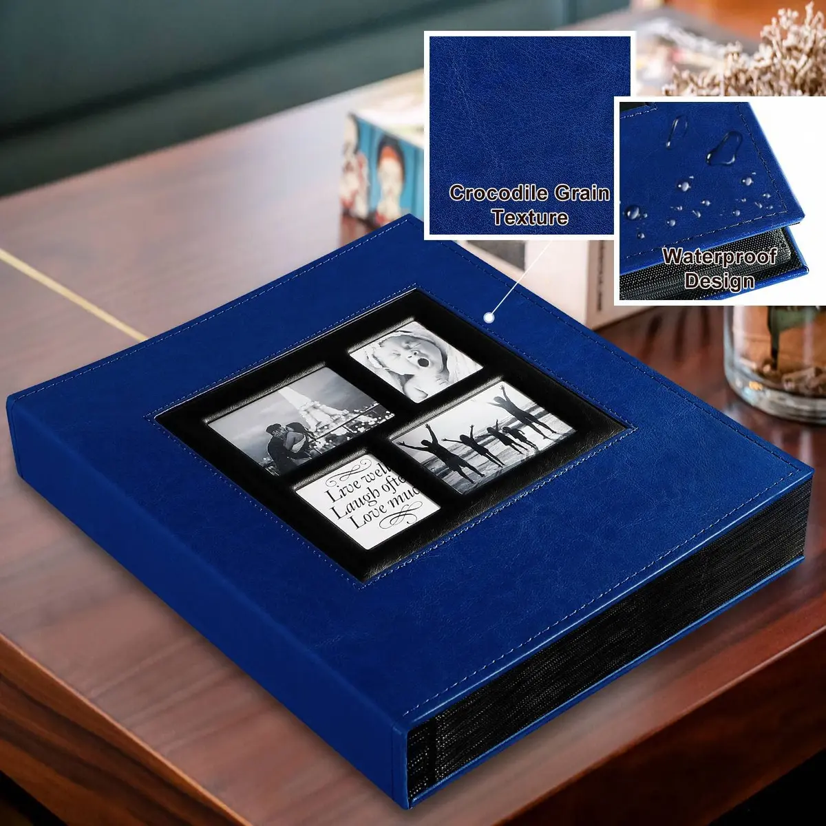 Ywlake Photo Album 4x6 1000 Pockets | Extra Large Capacity Family Wedding Album with Leather Cover - view 3