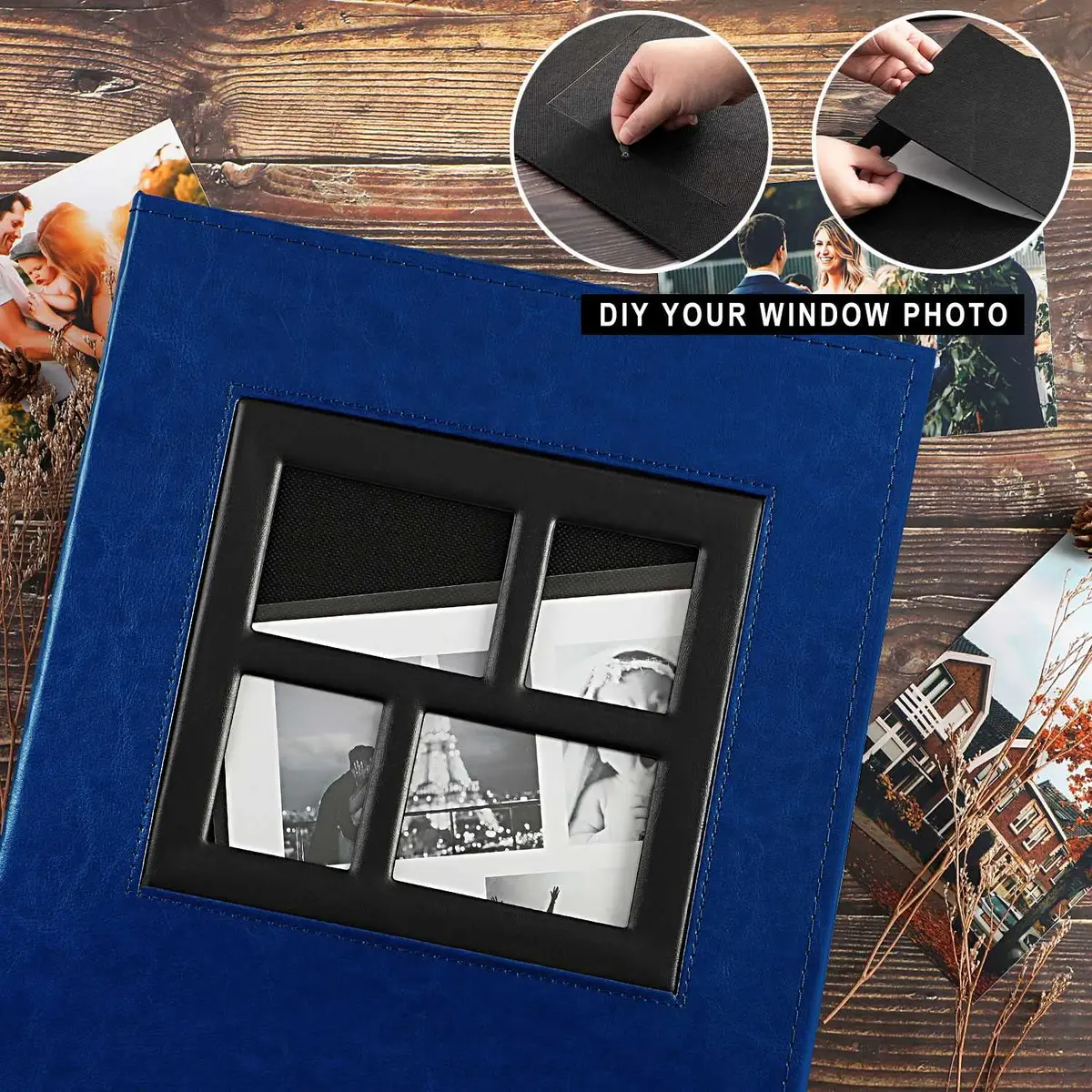 Ywlake Photo Album 4x6 1000 Pockets | Extra Large Capacity Family Wedding Album with Leather Cover - view 4