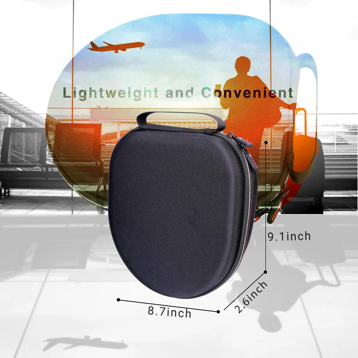 XANAD Hard Case for Sony WH-CH720N/WH-CH520N/WH-CH710N/WH-CH510 | Travel & Protection (70-120 chars) - view 3
