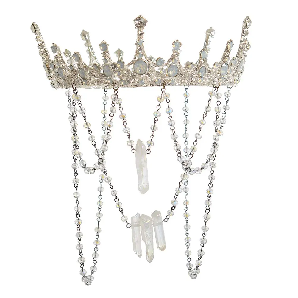 BPURB Baroque Queen Crown Tiara for Women | Classic Rhinestone Bridal Headpiece - main product image