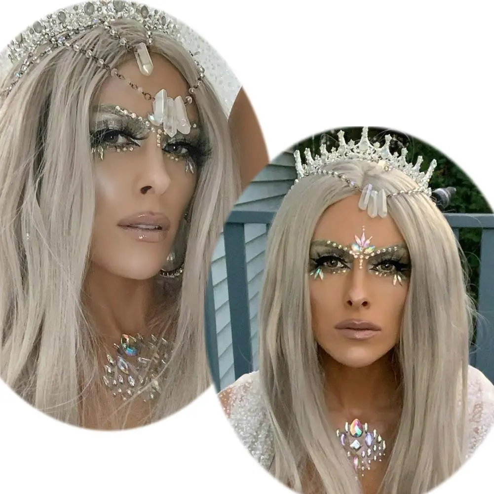 BPURB Baroque Queen Crown Tiara for Women | Classic Rhinestone Bridal Headpiece - view 2