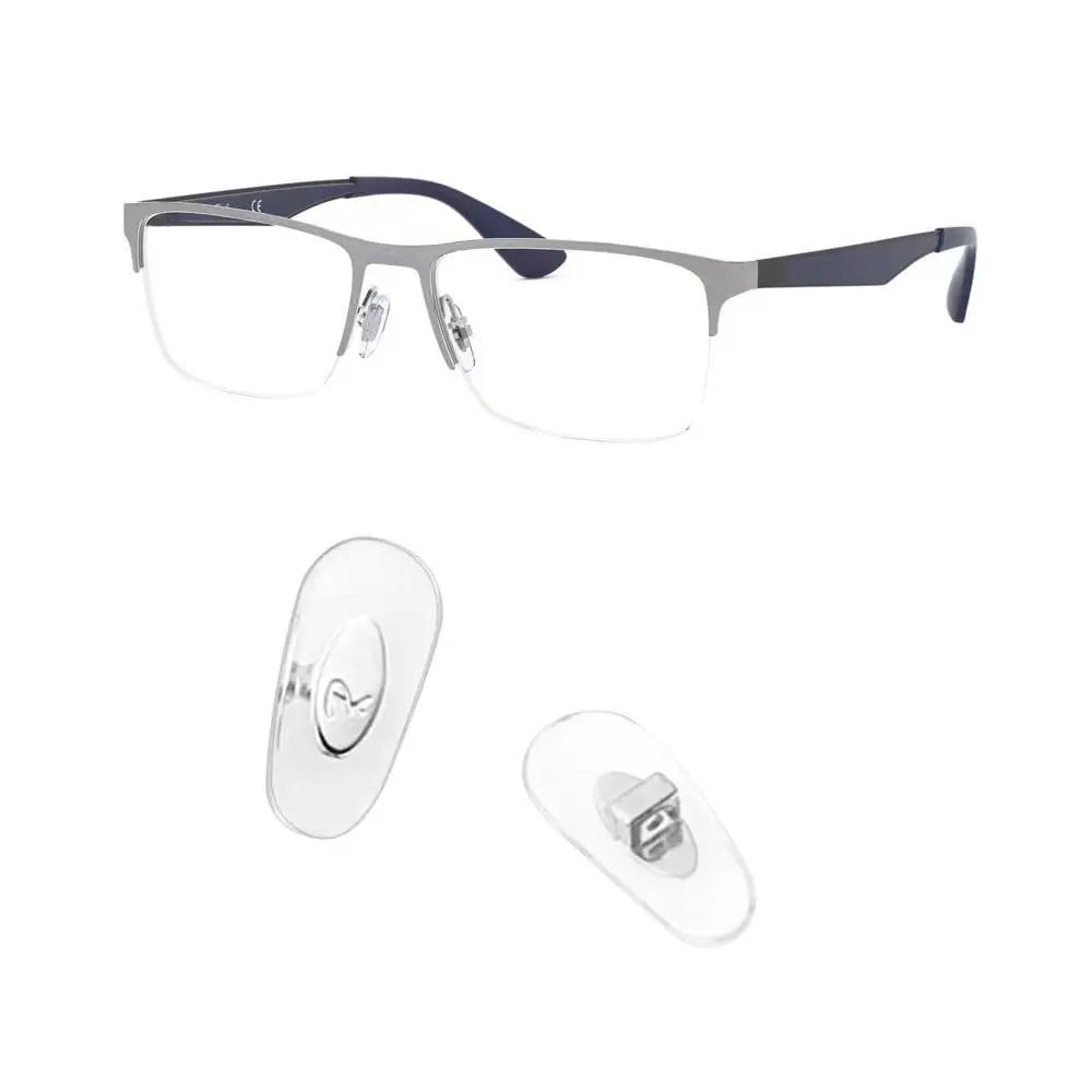 HiCycle2 Replacement Nose Pads for Ray Ban RB6335 RB3549 RB4071 Sunglasses Eyeglasses | Push-In Silicone Fit - view 9