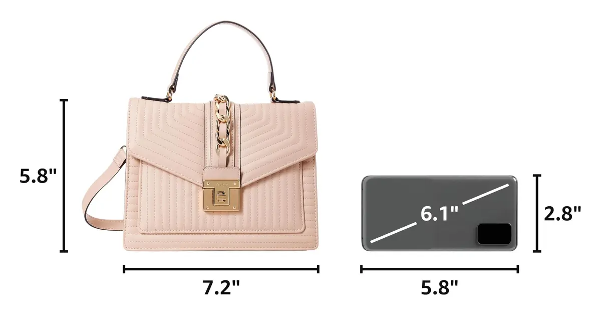 ALDO Women's Jerilini Top Handle Bag Natural Medium | Stylish Faux Leather Handbag for Daily Use - view 3