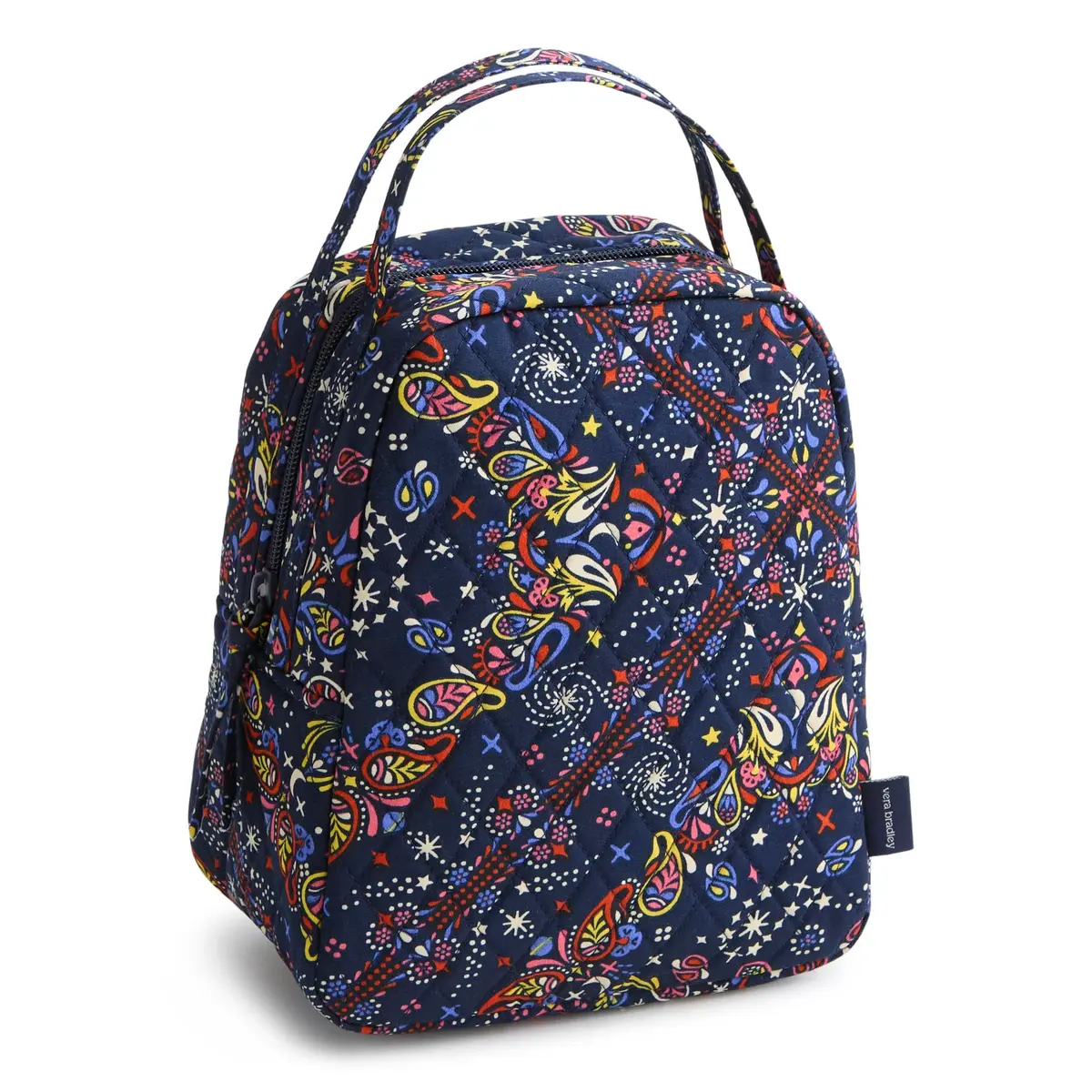 Vera Bradley Premium Cotton Lunch Bag Starry Paisley | Stylish, Insulated, Reusable - main product image