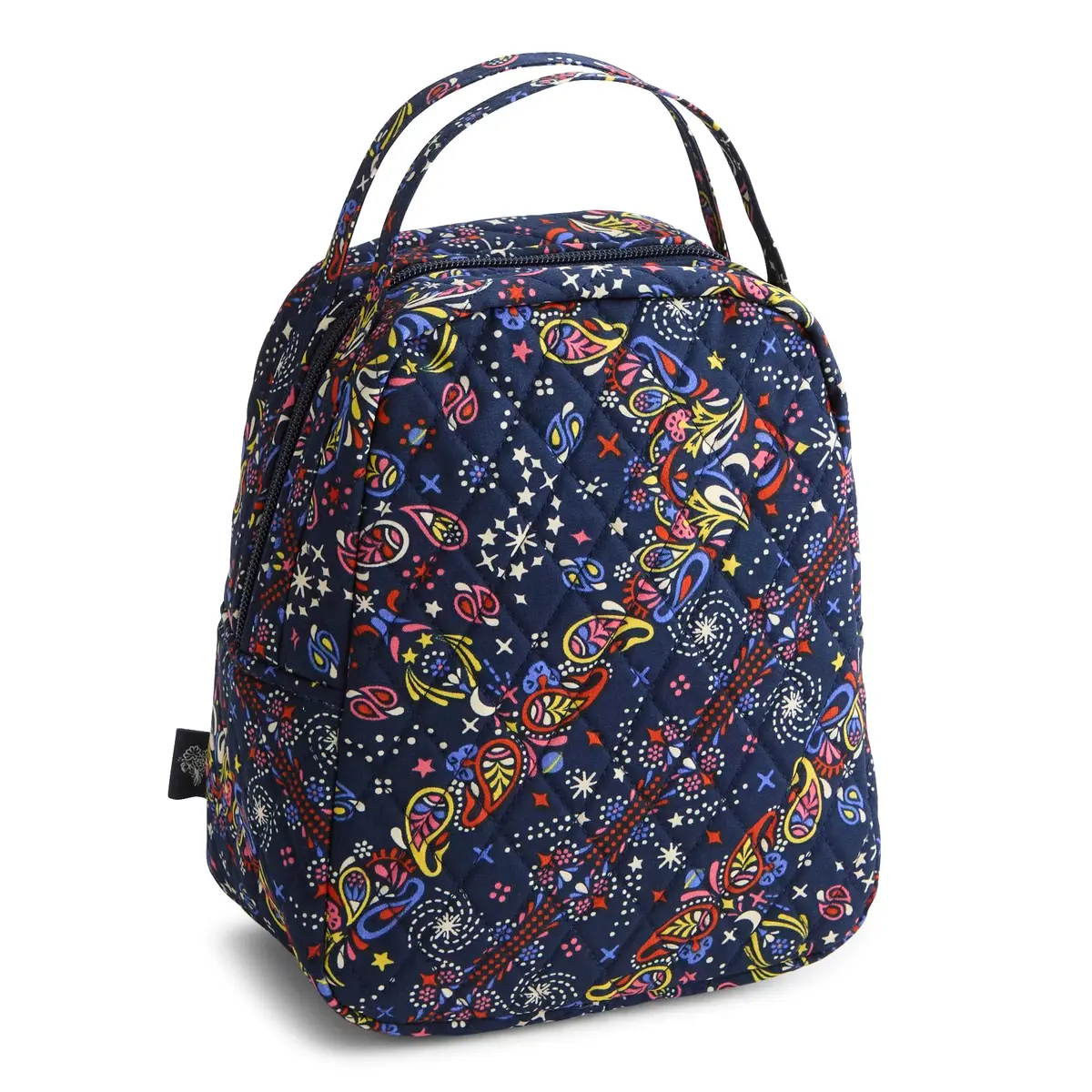 Vera Bradley Premium Cotton Lunch Bag Starry Paisley | Stylish, Insulated, Reusable - view 2