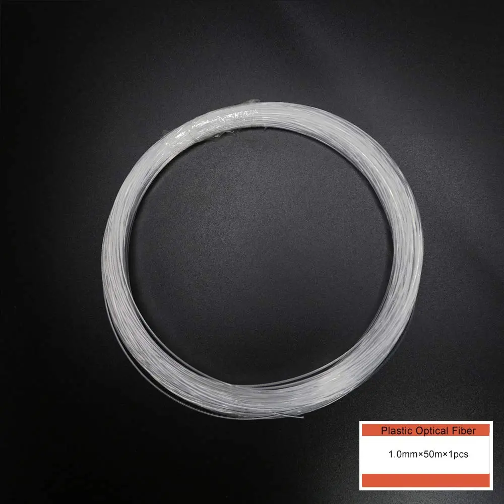 AZIMOM PMMA Plastic End Glow Fiber Optic Cable 1mm (0.04in) 50m (164ft) | Flexible Night Lighting for Sky Ceilings - view 3