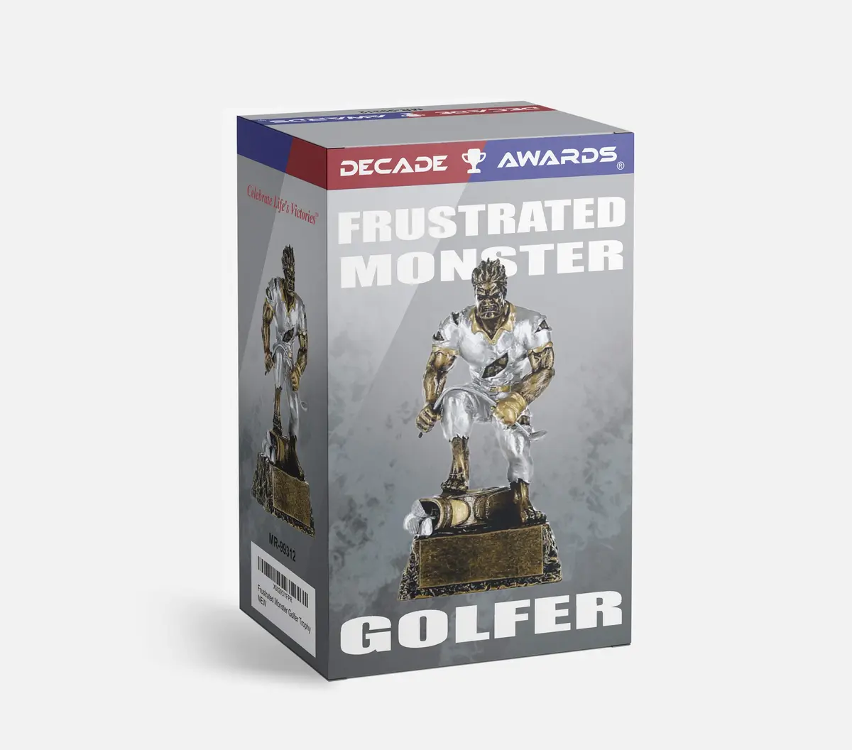 Decade Awards Frustrated Monster Golf Trophy 6.5" Tall | Funny Golf Award for Tournaments - view 2