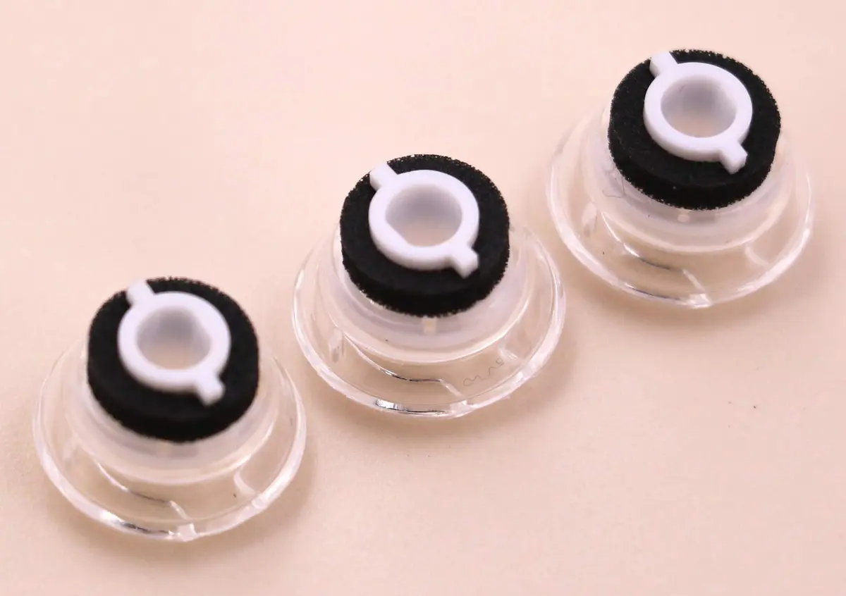 IiEXCEL Clear Silicone Eartip Kit for Plantronics Voyager Legend & 5200 Headsets, Small Size (3 Pairs) - view 5
