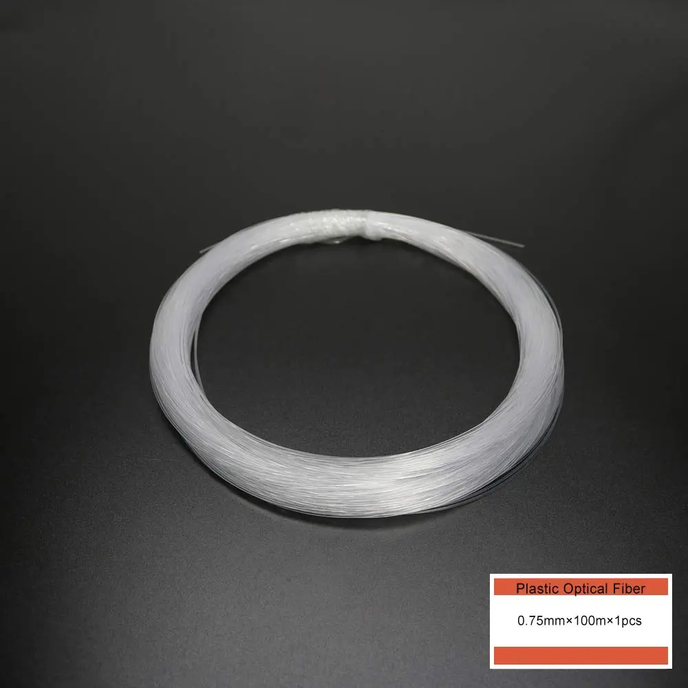 AZIMOM PMMA Plastic End Glow Fiber Optic Cable 0.75mm 100m | Flexible Night Lighting Solution - view 4