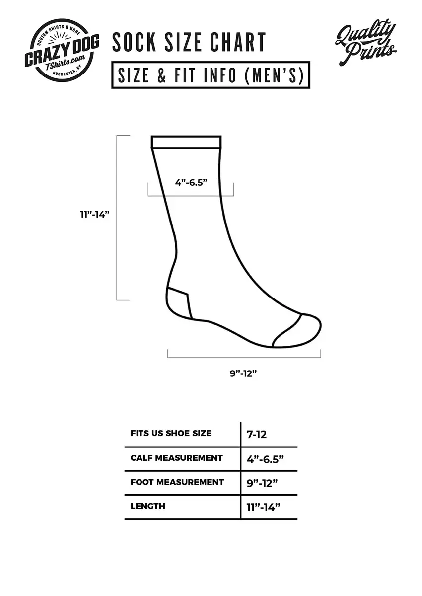 Crazy Dog T-Shirts Funny Golf Socks for Men – Worlds Okayest Golfer Crew Socks | Novelty Green Golf Course Design - view 8