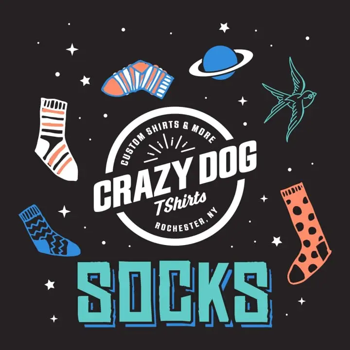 Crazy Dog T-Shirts Funny Golf Socks for Men – Worlds Okayest Golfer Crew Socks | Novelty Green Golf Course Design - view 10