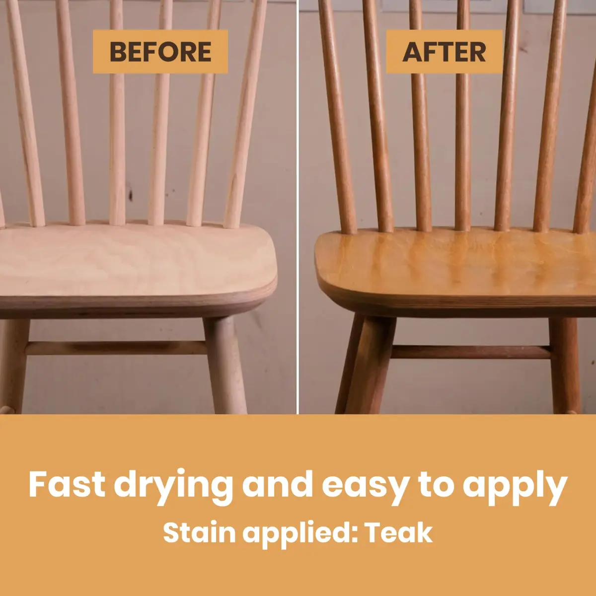 Furniture Clinic White Ash Wood Stain 500ml (17 Fl Oz) | Water Based, Fast Drying, Low Odor - view 7