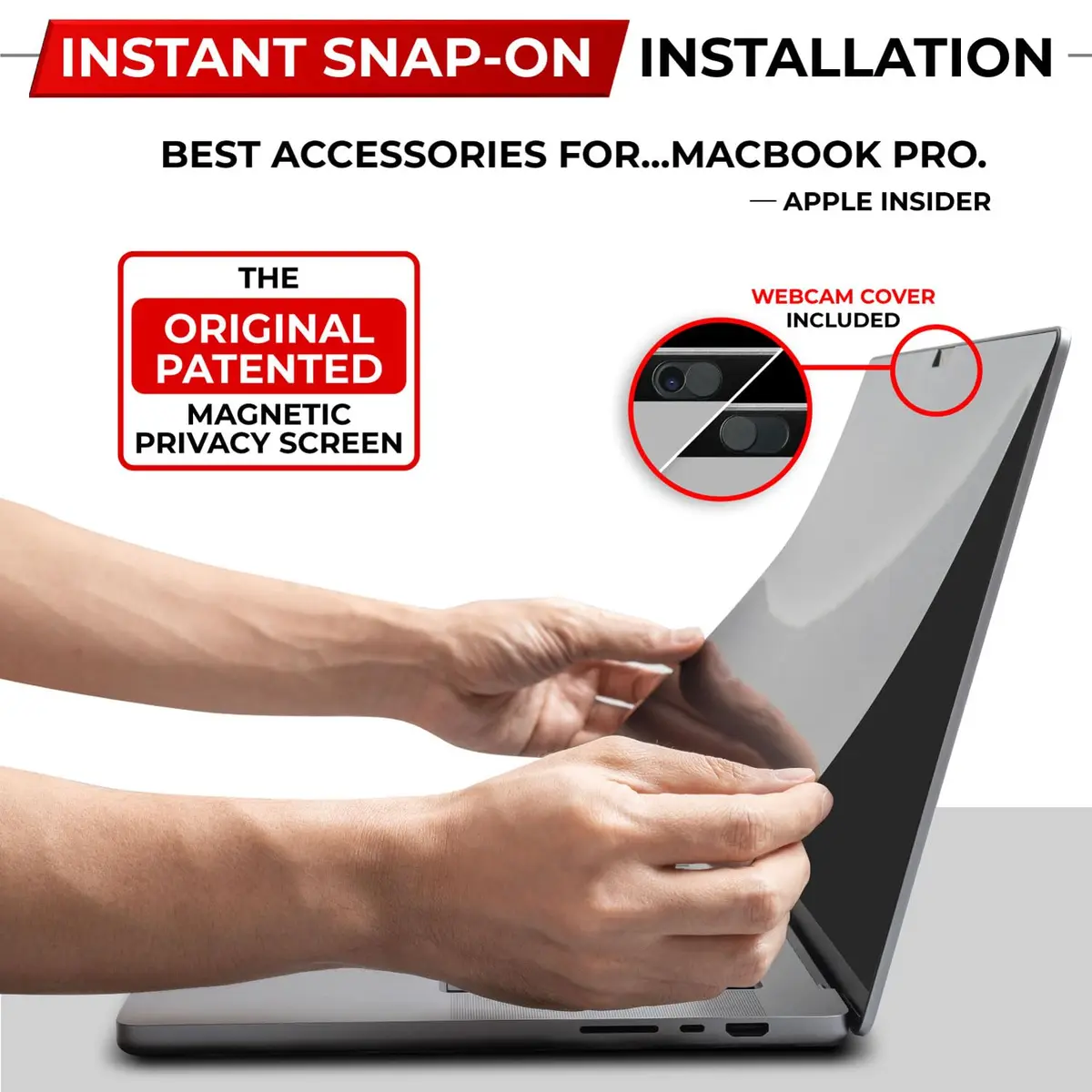 SightPro Magnetic Privacy Screen for MacBook Air 13 Inch (2018-2021, M1) | Protects Screen & Data - view 3
