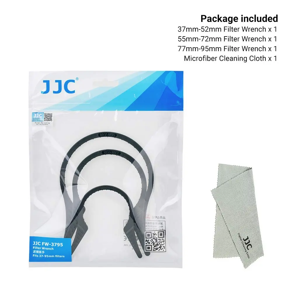 JJC 3-Pack Camera Lens Filter Wrench Kit for 37mm-95mm Threads | Multi-Coated UV ND CPL Filter Removal Tool Set - view 7