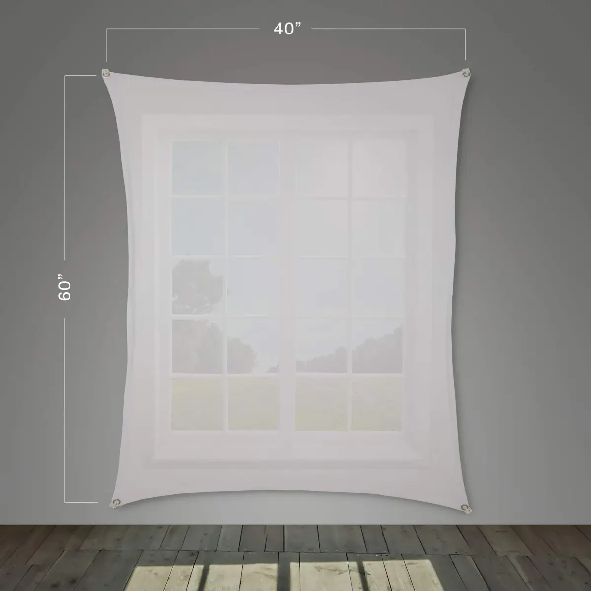 Reaper Brothers Holographic Rear Projection Screen 5'x9' (152cm x 274cm) | Creates Killer Illusion for Halloween Videos - view 2
