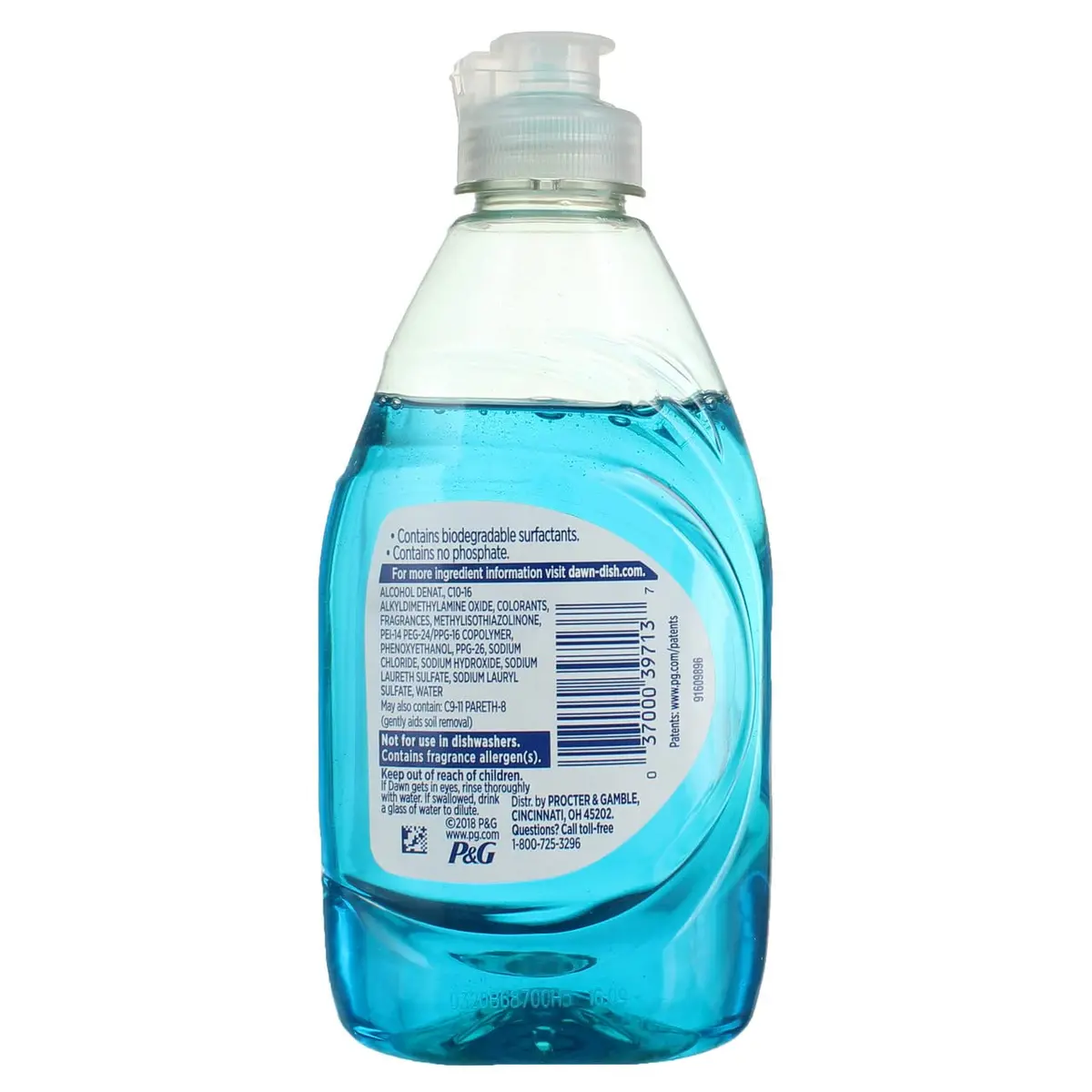 Dawn Ultra Original Dishwashing Liquid Soap 210ml (7 Fl Oz) | 3X More Grease Cleaning Power Per Drop - view 2