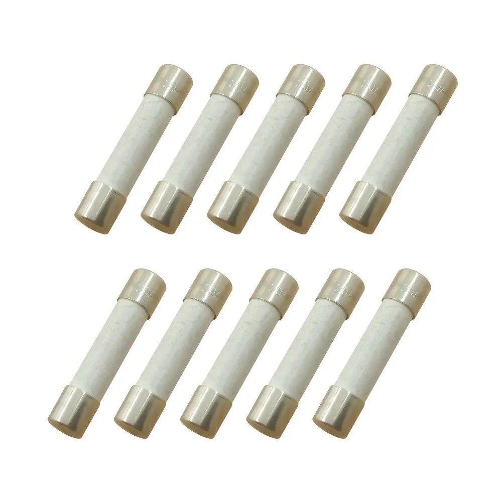 YOLISTIC Ceramic Slow-Blow Time Delay Fuse 6x30mm 5A 250V (Pack of 10) | UL Certified - main product image