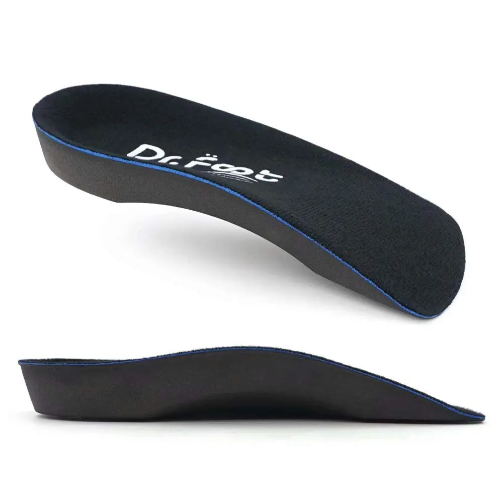 Dr. Foot's 3/4 Length Orthotic Inserts for Flat Feet & Heel Pain | Self-Adhesive Half Shoe Insoles (Large) - view 5
