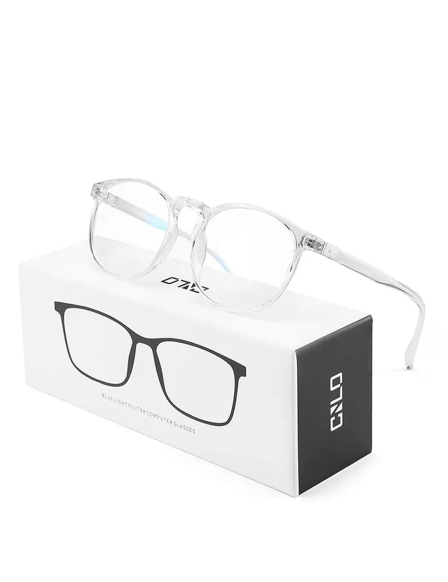 CNLO Blue Light Blocking Glasses Crystal Lightweight Frame Eyeglasses | Anti Eyestrain for Digital Screens - main product image