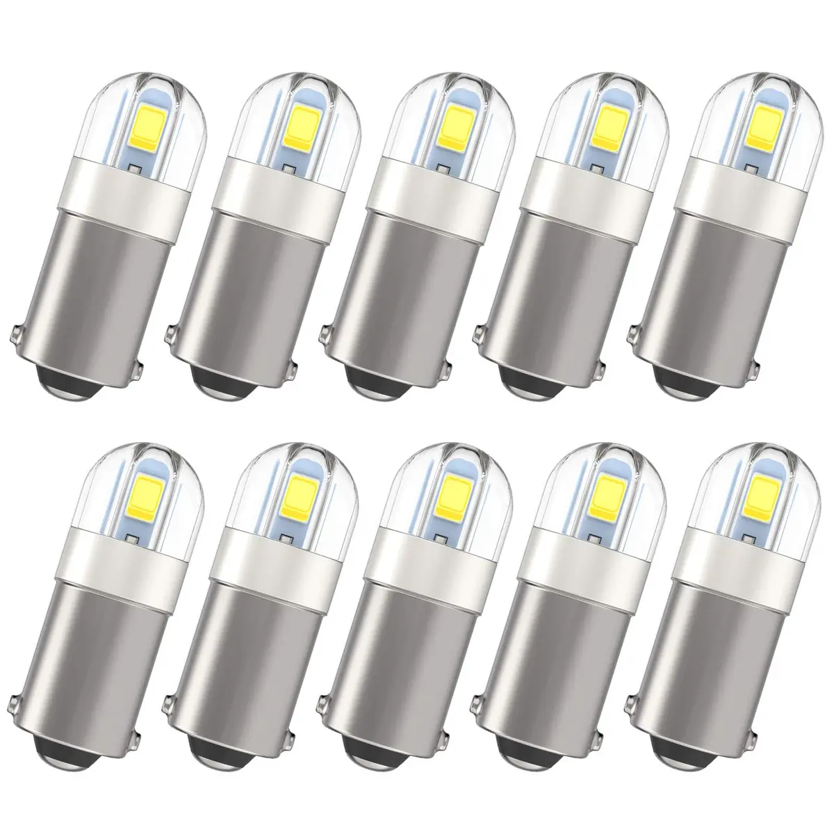 Anourney BA9S LED Bulbs 12V White | Super Bright Car Dome Map Lights - main product image