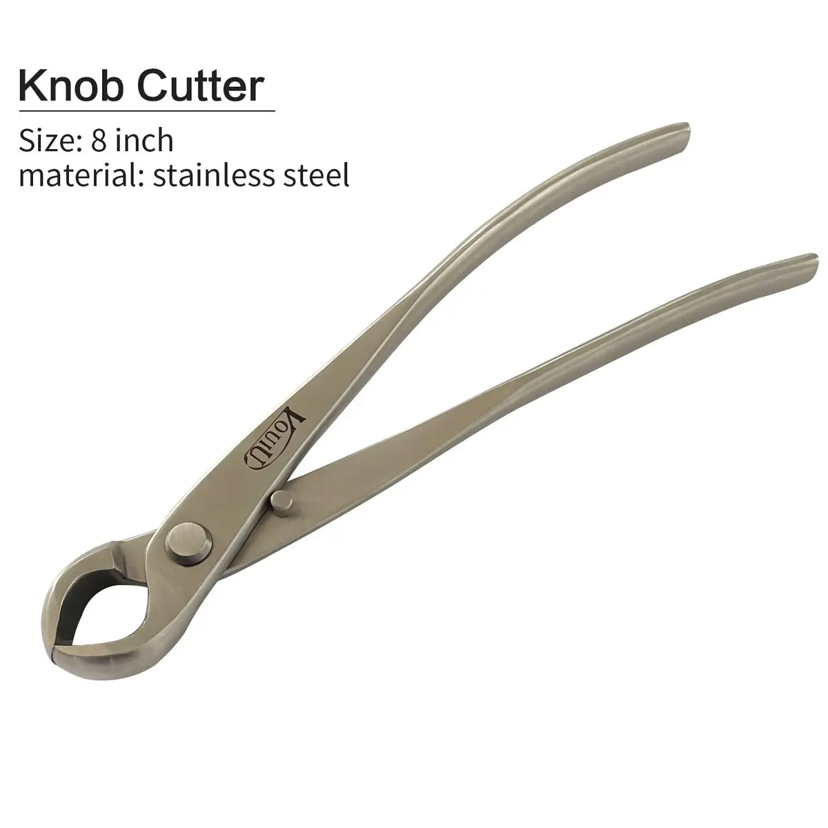 VOUIU 4-Piece Bonsai Tool Set: 8-inch Concave Cutter, Knob Cutter, Trunk Splitter & Scissors | Stainless Steel Blades - view 4