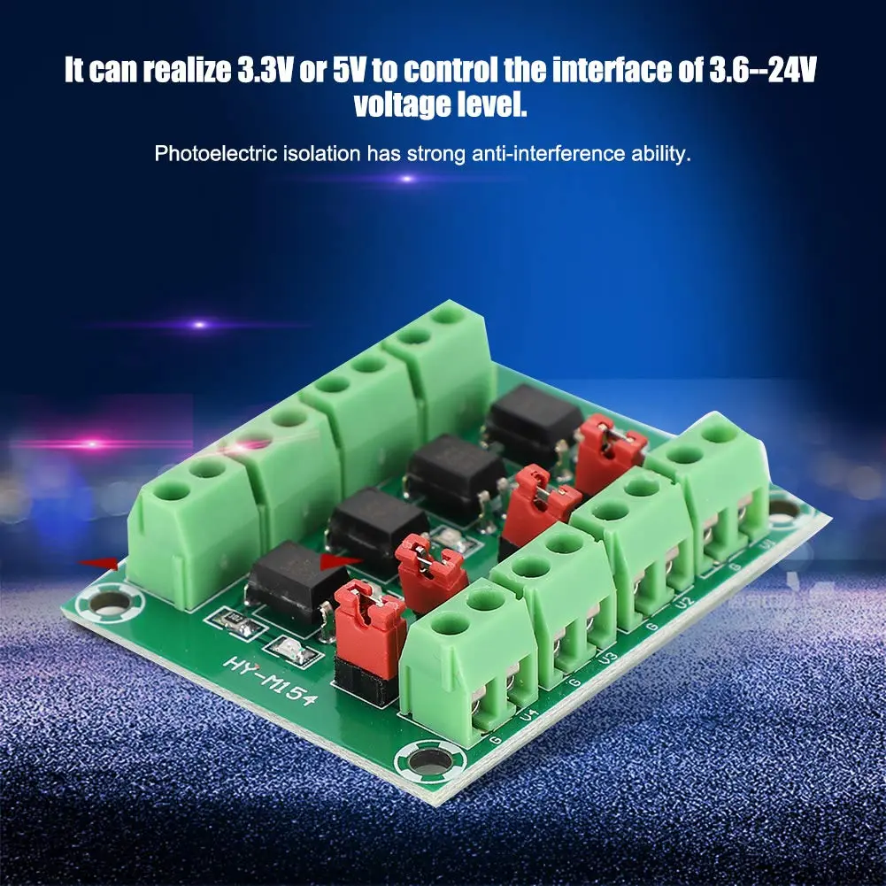Zopsc 3V/5V to 3.6V/24V 4 Channel Voltage Converter Isolated Board | Strong Anti-Interference - view 5