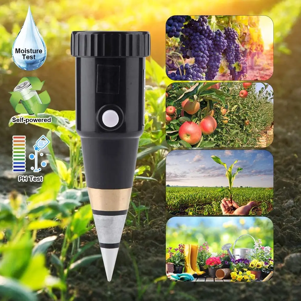 Tangxi VT-05 Soil pH & Moisture Meter, 3-8 pH Range, Self-Powered, Garden & Vineyard Soil Tester, 160*50mm - view 4
