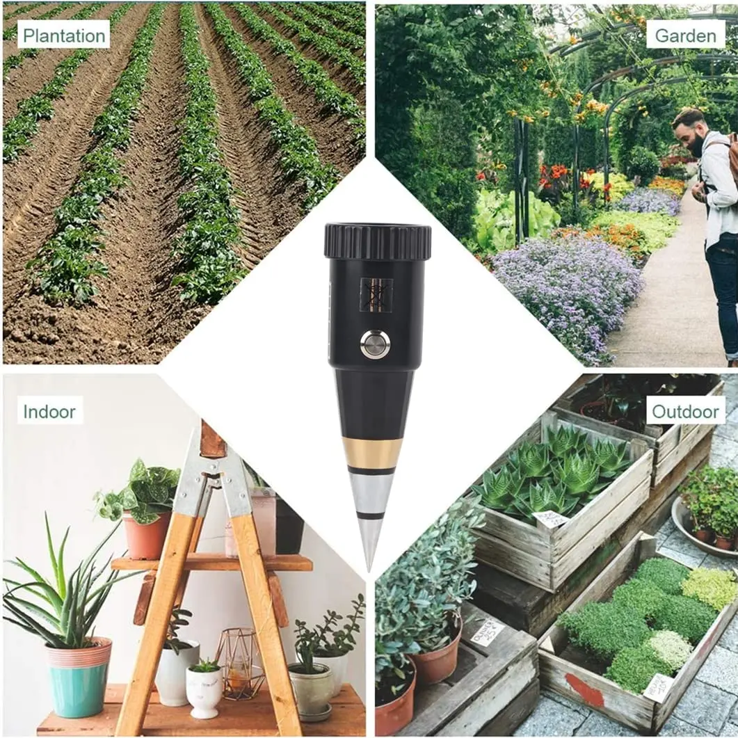 Tangxi VT-05 Soil pH & Moisture Meter, 3-8 pH Range, Self-Powered, Garden & Vineyard Soil Tester, 160*50mm - view 5