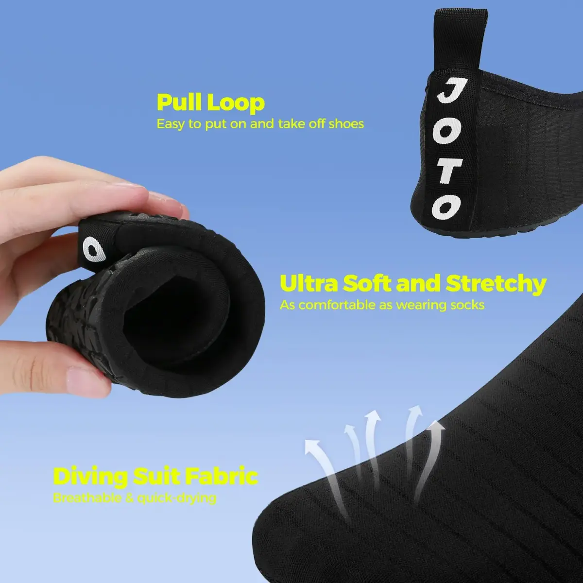 JOTO Water Shoes for Women & Men, Quick-Dry Breathable Aqua Socks with Non-Slip Rubber Sole | Size 7.5-8.5 Women/6.5-7.5 Men - view 5