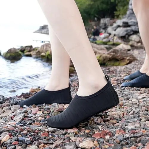 JOTO Water Shoes for Women & Men, Quick-Dry Breathable Aqua Socks with Non-Slip Rubber Sole | Size 7.5-8.5 Women/6.5-7.5 Men - view 2