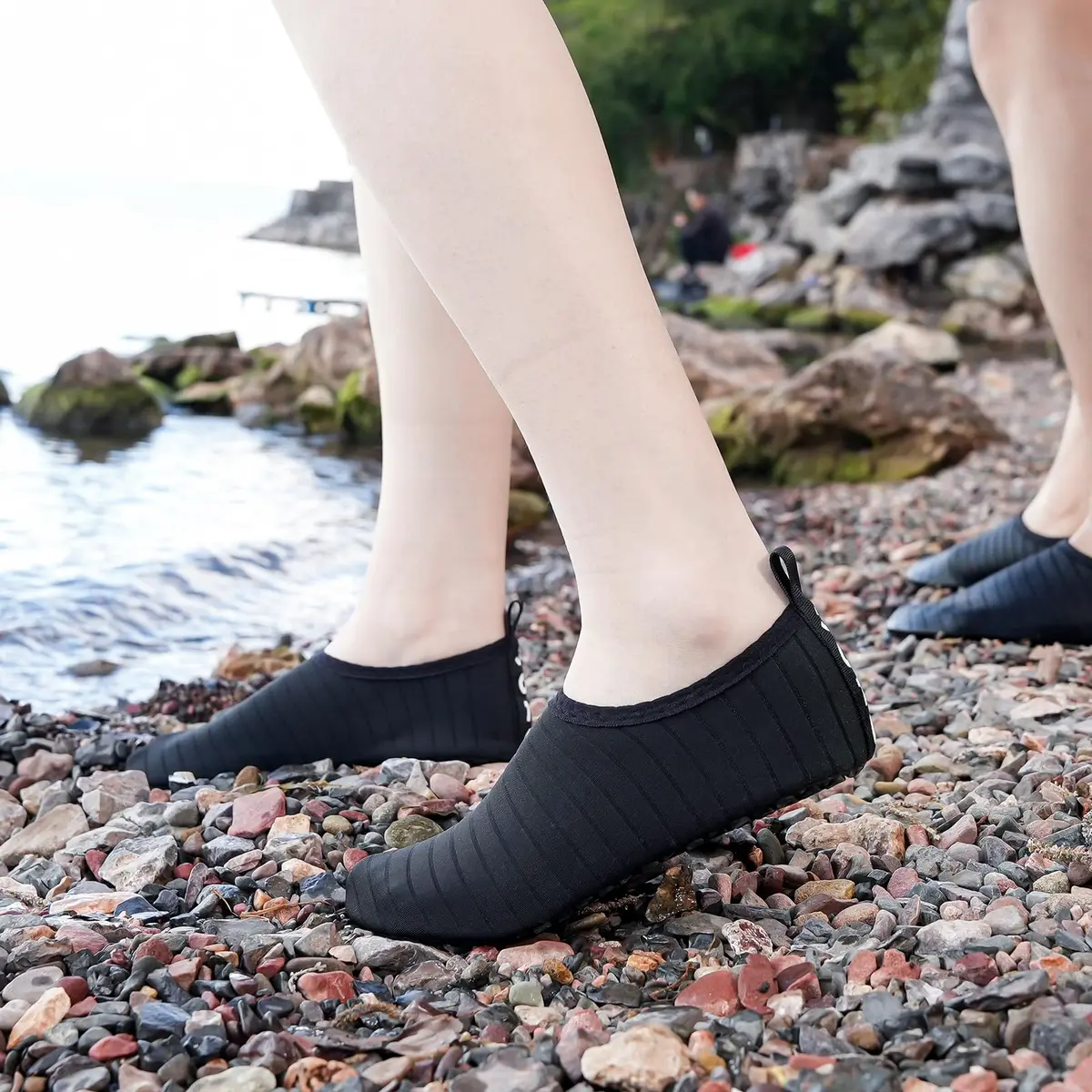 JOTO Water Shoes for Women & Men, Quick-Dry Breathable Aqua Socks with Non-Slip Rubber Sole | Size 7.5-8.5 Women/6.5-7.5 Men - view 2