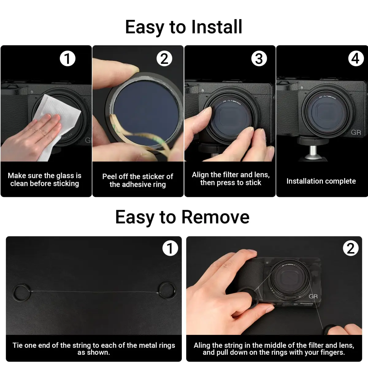 JJC UV Protective Filter for Ricoh GR IIIx, GR III, GR III HDF, GR IIIx HDF, GR II Cameras | 43mm Lens Filter with 38-Layer Multi-Coating - view 6