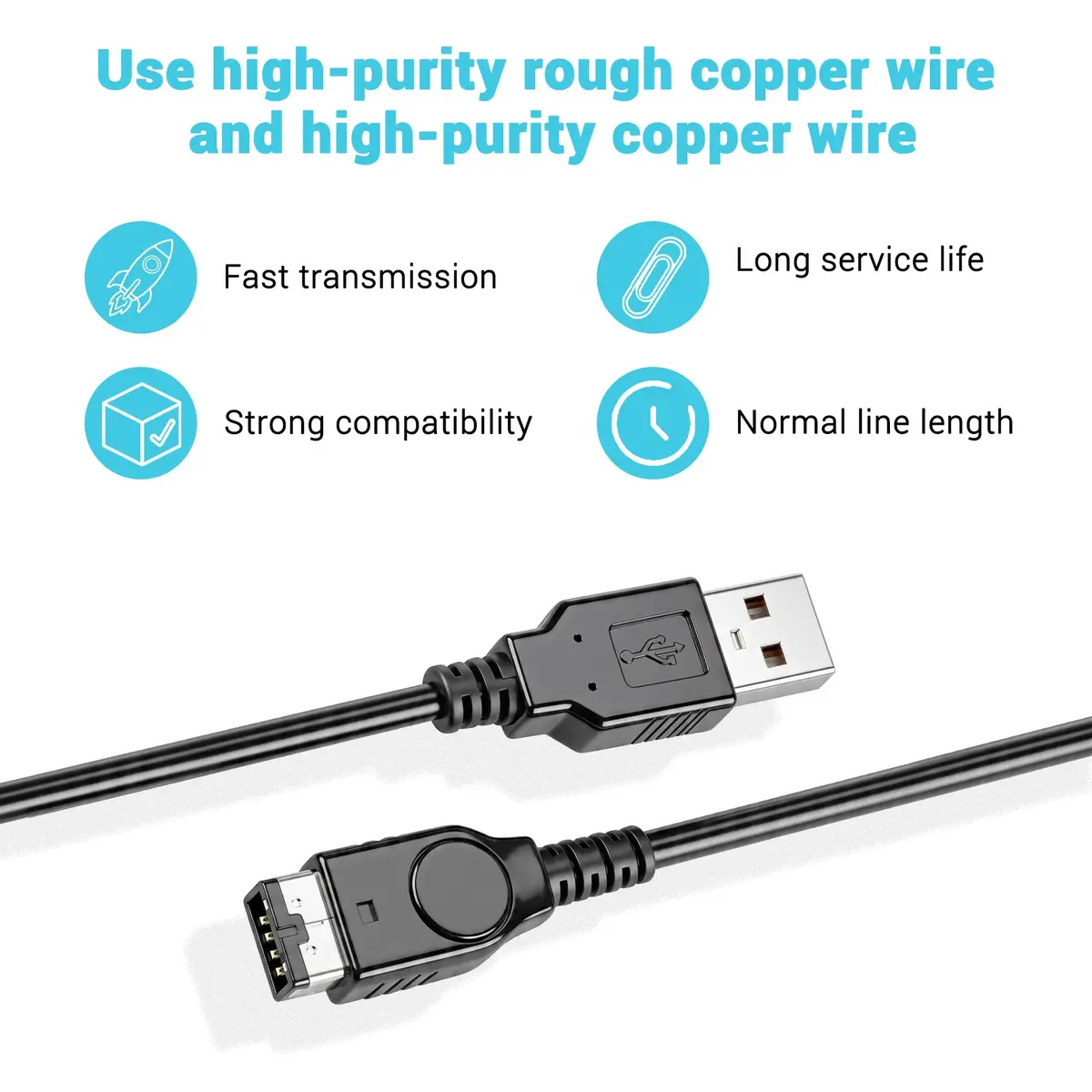 Xahpower Charger for Gameboy Advance sp, GBA SP Charger Cable Cord for Nintendo DS Original Console (120cm) | Fast Charge & Safe - view 7