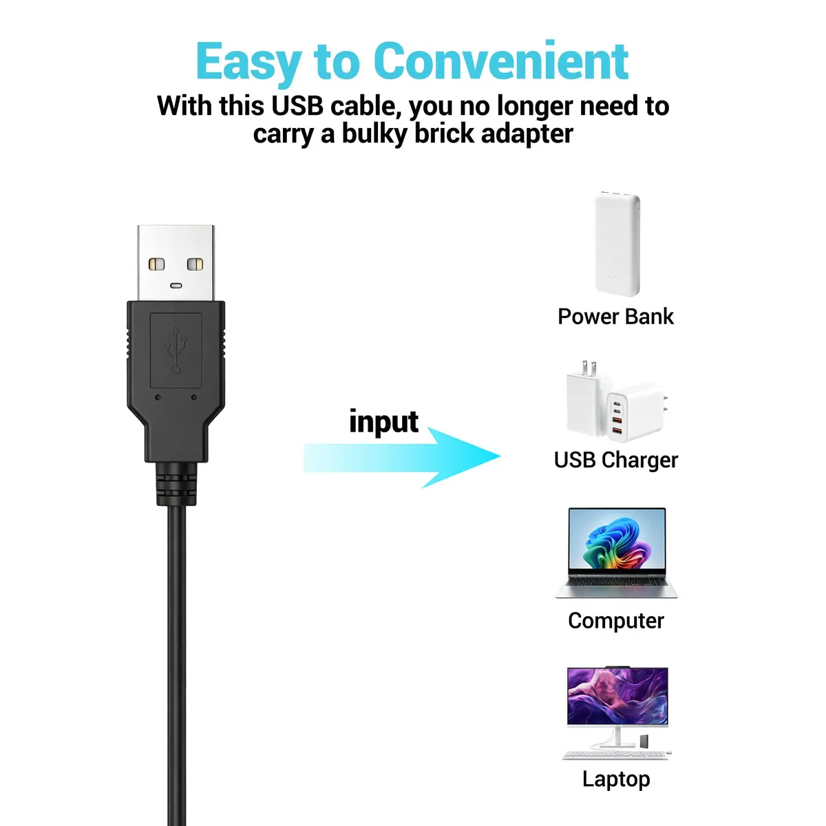 Xahpower Charger for Gameboy Advance sp, GBA SP Charger Cable Cord for Nintendo DS Original Console (120cm) | Fast Charge & Safe - view 3