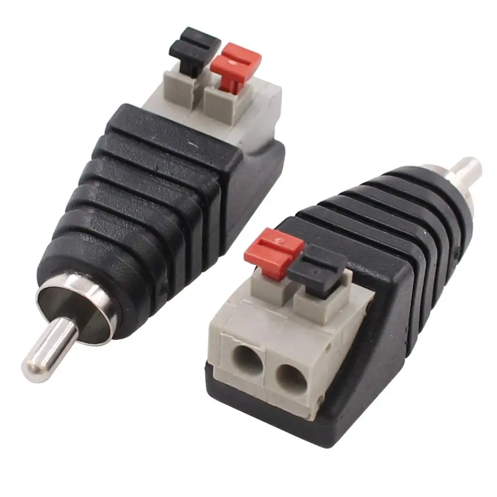 exgoofit 10-Pack Speaker Wire Cable to RCA Adapter | Secure Audio Connection (70-120 chars) - view 4