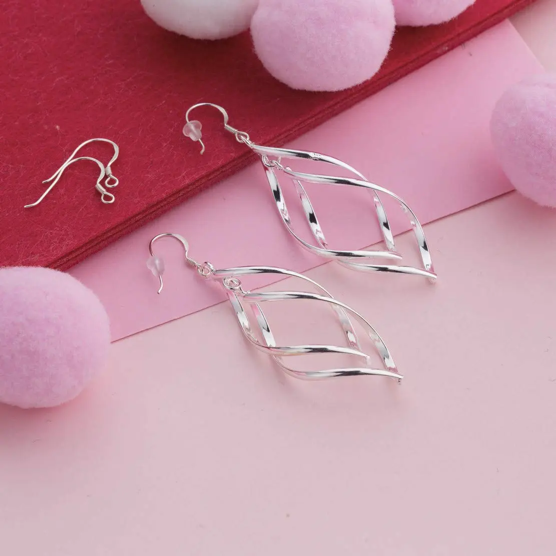 HOLLOSPORT 925 Sterling Silver Earring Hooks 15.5mm (0.61in) | Hypoallergenic Jewelry Making Supplies - view 5