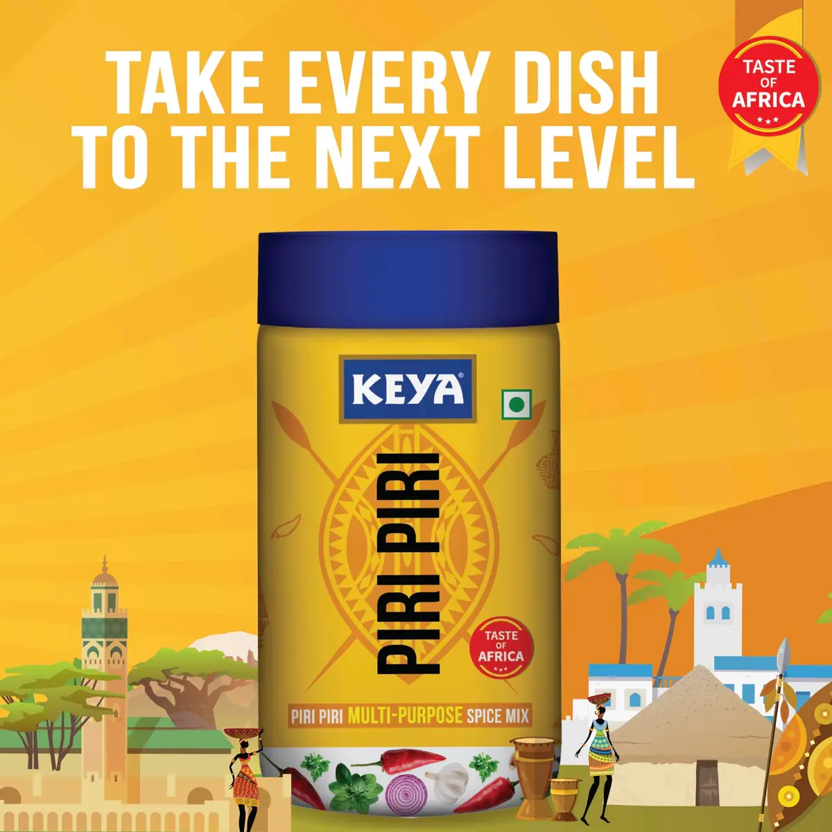 Keya Pizza Oregano (70g) & Piri Piri Seasoning (85g) Combo Pack | Italian & Tangy Flavor Boost - view 6